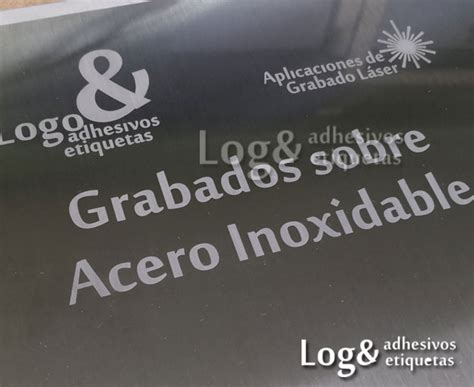 Placas De Acero Inoxidable Grabadas En Bajo Relieve Logo Adhesivos Y