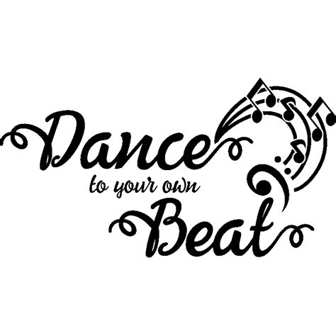 Wall decal Dance to your own beat - Wall Decal WALL DECAL MUSICA & CINEMA Music - ambiance-sticker