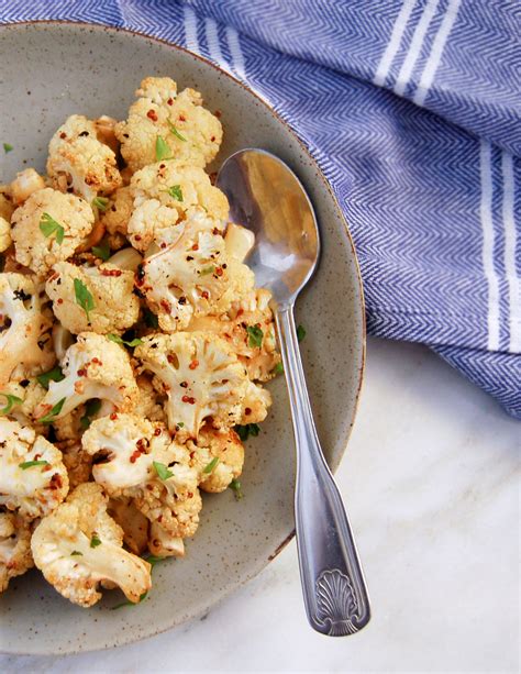 Roasted Cauliflower With Lemon And Dijon