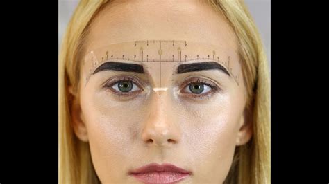 How To Use Darias Chuprys Eyebrow Measurement Ruler Youtube