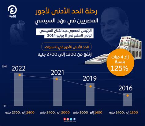 زيادة الحد الأدنى للأجور السيسي يكافئ الموظفين 4 مرات في 8 سنوات