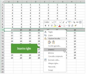 VBA Excel Inserire Eliminare Righe Colonne Excel Per Tutti