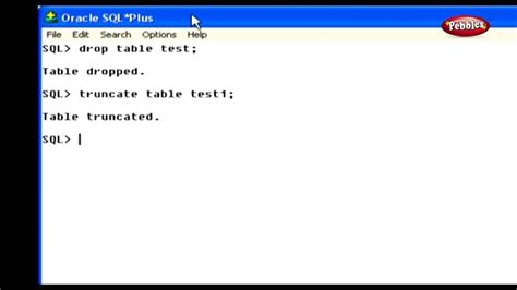 Learn Oracle How To Drop And Truncate A Table Using Sql Youtube