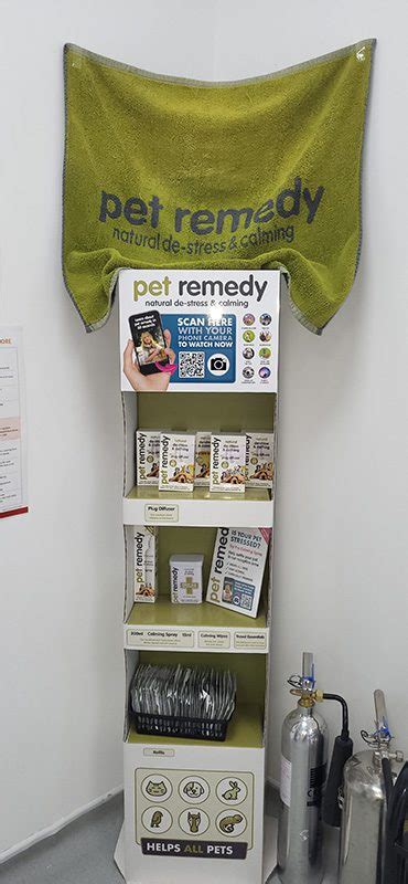 Vet Displays Pet Remedy Pet Calming And Anxiety Relief