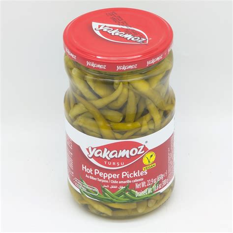 YAKAMOZ Pickled Hot Peppers Aci Biber Tursusu 720mL 300g 650g