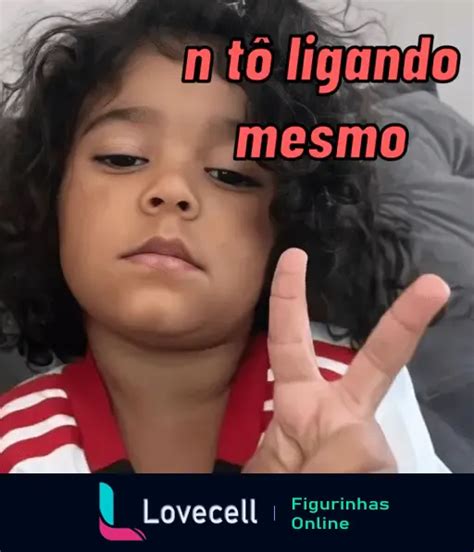 Figurinha Não tô ligando para WhatsApp Lovecell