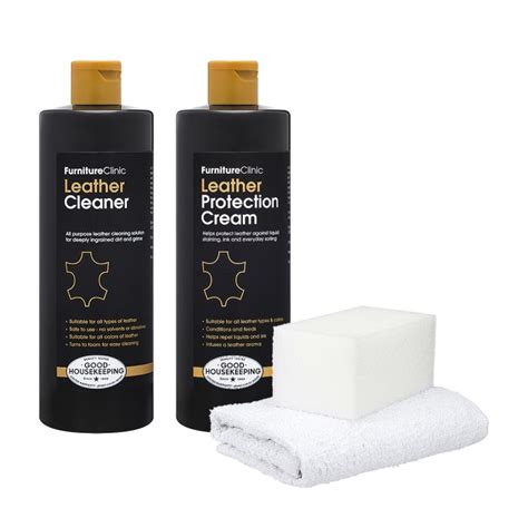 Leather Care Kit Leather Cleaner And Leather Protection Cream Bundle