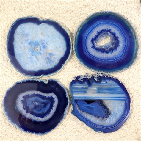 Blue Agate Slice (Large) - Nature's Artifacts