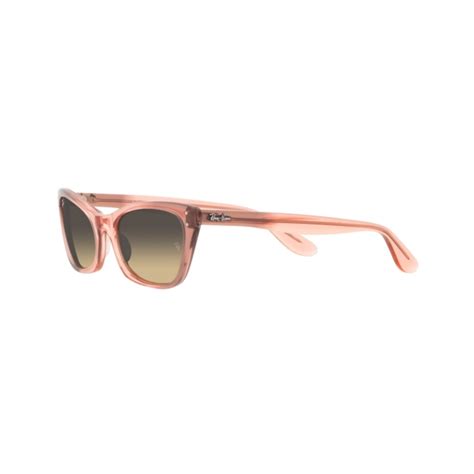 Ray Ban RB 2299 Lady Burbank 1344BG Transparent Pink Sunglasses Woman