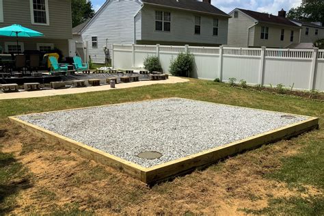 Gravel Pad Installation For Sheds And Garages Site Prep