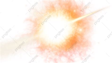 Cosmic Abstract Light Effect Supernova Explosion Horizontal View Flash