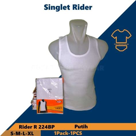 Jual Singlet Pria Rider R224b Vest Rider 224 S Putih Di Seller