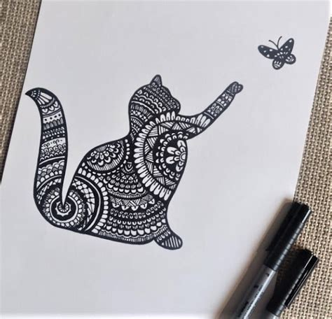 Cat Mandala Art ArtyArsh Creative World