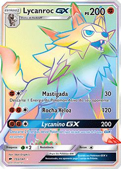 Lycanroc GX Sombras Ardentes Banco De Dados De Cards Do Estampas