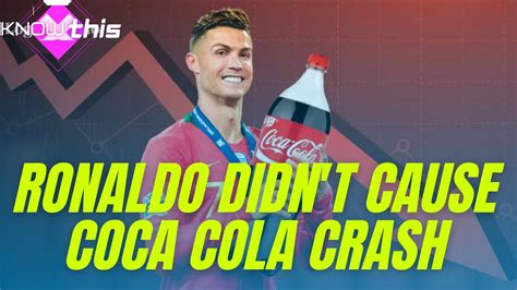 Ronaldo Didnt Cause Coca Cola Crash Stock Market Cristiano Ronaldo