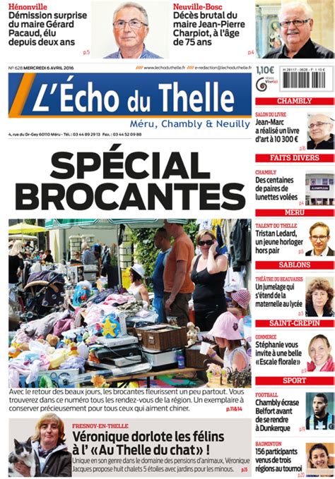 L Echo Du Thelle Du 6 Avril 2016