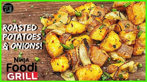 Ninja Foodi Grill Roasted Rosemary Potatoes And Onions Ninja Foodi