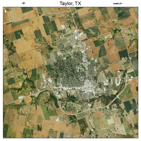 Aerial Photography Map Of Taylor Tx Texas