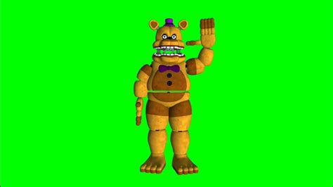 More Fredbear Green Screen Footage Fnaf Animation Youtube