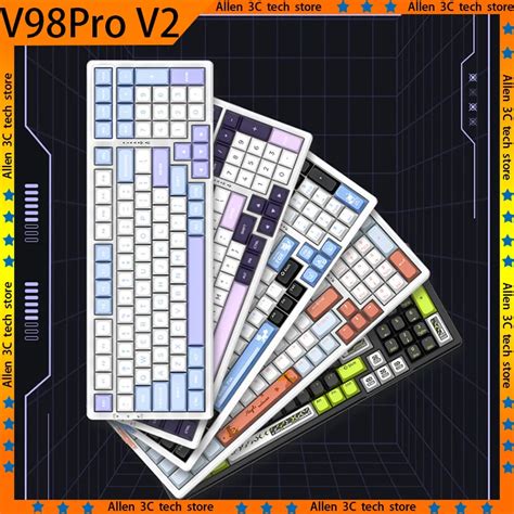 Vgn V Pro V Mechanical Keyboard Wireless Bluetooth Three Mode Hot Swap Pbt Rgb Usb Office