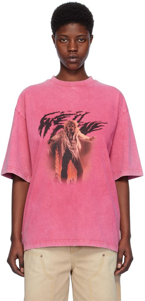 Pink Vintage Horror T Shirt By We11done On Sale