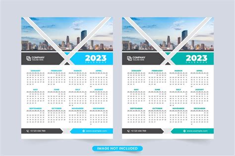 2023 Business Calendar Template Vector | Stationery | iftistock | 96230 ...