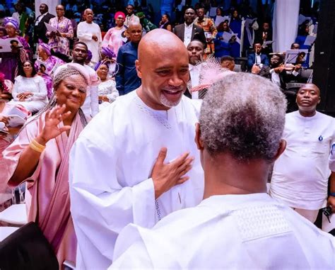 Photo News Osinbajo Gowon Sanwo Olu Attend Hilda Adefarasins