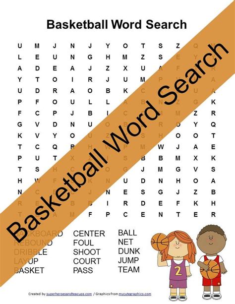 Basketball Word Search Free Printable Learning Ideas For Parents