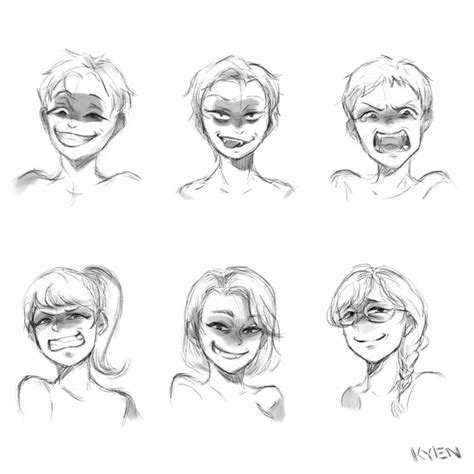 Face Expressions Drawing