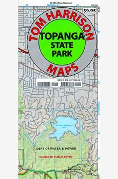 Topanga State Park Trail Map, GPS Compatible