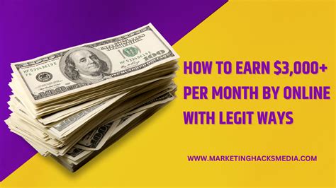 How To Earn 3 000 Per Month By Online With Legit Ways