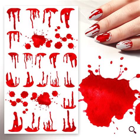 Blood Splatter Decals Etsy