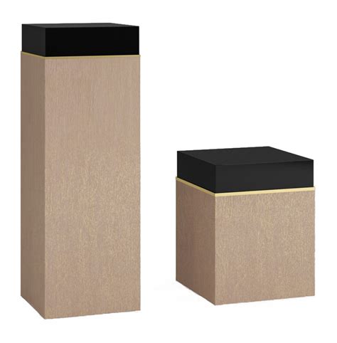 Block Pedestal - Contemporary Mid-Century / Modern Transitional ...