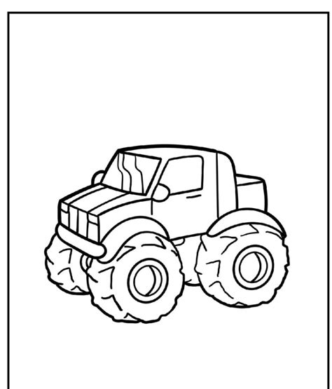 Libro Da Colorare Di Monster Truck Pick Up Da Colorare Scarica