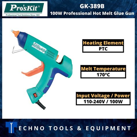 Pro SKit GK 389B 100W Professional Hot Melt Glue Gun Shopee Malaysia