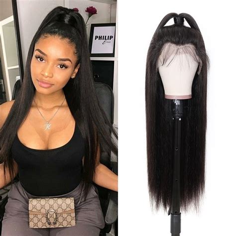 Kriyya Straight Transparent Lace Wig X X Pre Plucked Lace Front