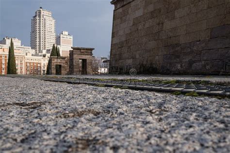 Close Up Of The Temple Of Debod An Ancient Egyptian Temple Situated In