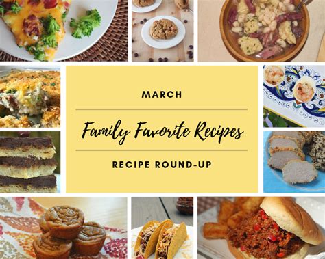 Family Favorite Recipes for March - Pies and Plots