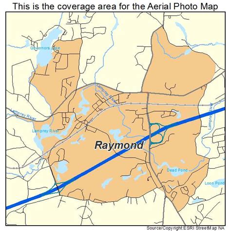 Aerial Photography Map of Raymond, NH New Hampshire