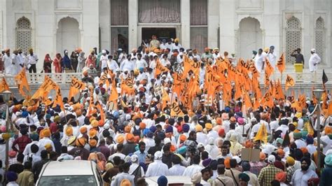 In Pics Shiromani Akali Dal Takes Out Protest March Against Farm Laws In Delhi Hindustan Times