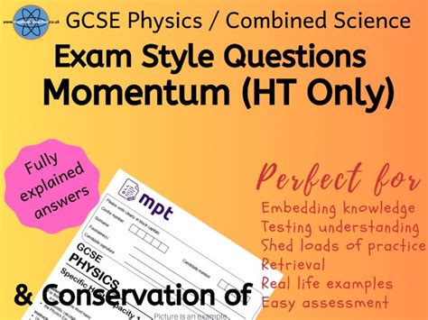 Momentum Calculations And Fully Worked Answers For Gcse Combined