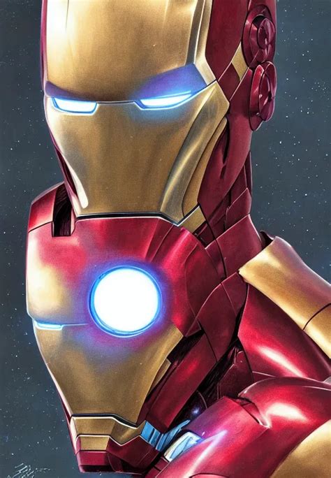 Highly Detailed Portrait Of Iron Man Stephen Bliss Stable Diffusion