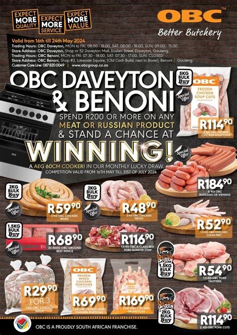 Obc Meatandchicken In Pretoria Weekly Specials And Catalogues Tiendeo