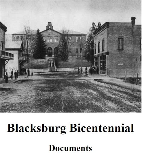 Early History – Gathering Blacksburg History