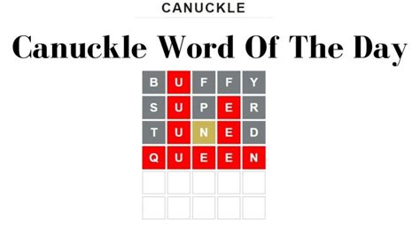 Canuckle Word Game : (October 2022) (Answer Today!) - Faind X