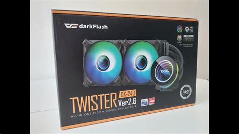 Water Cooler Aigo Darkflash Twister DX240 V2 240mm Argb Unboxing