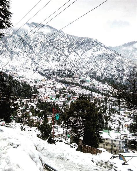 Photo by. @munish_choudhary_ . . . #dharmkot #snowfall #mountains # ...