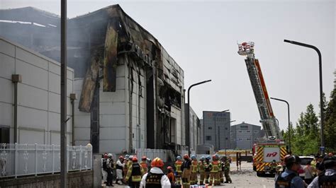 Tragedia Por Incendio En F Brica De Bater As De Litio En Corea Del Sur