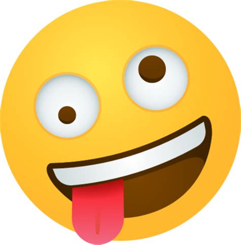 "Zany face emoji" Emoji - Download for free – Iconduck