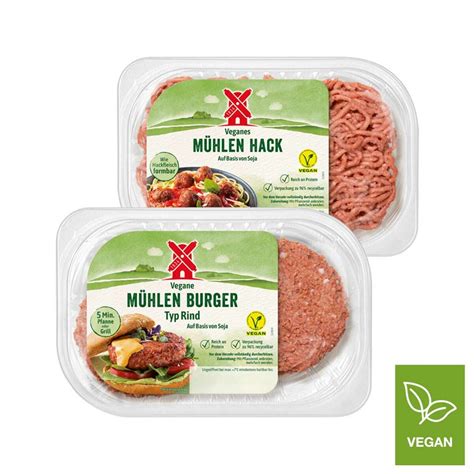 R Genwalder M Hle Vegane M Hlen Burger Typ Rind Auf Der Basis Von Soja